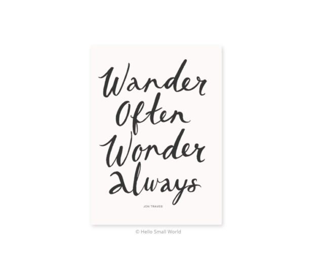 Wander Often Wonder Always Mug | Hello Small World